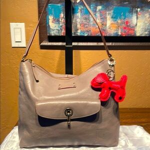 Kate Spade NY Gray Pebbled Leather Shoulder Bag